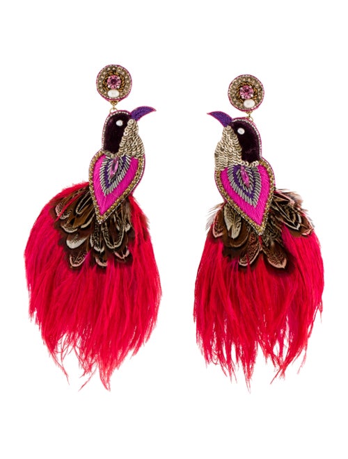 Ranjana Khan Flamingo Earrings Gold