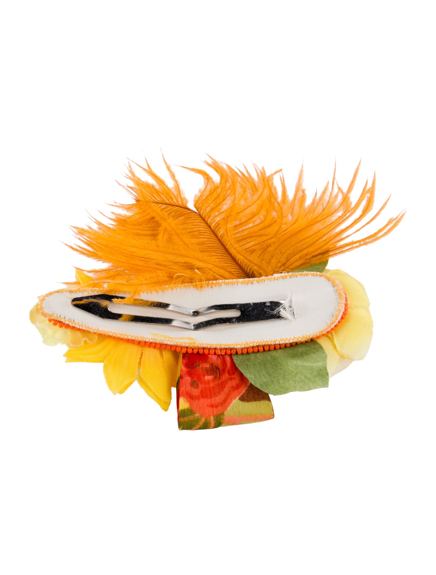 Ranjana Khan Synthetic-Blend Floral Crystal Beaded Accent Hair Clip