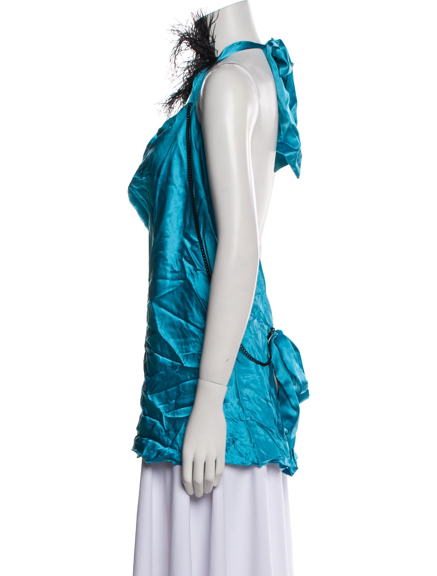 Ranjana Khan Silk Cowl Neck Blouse