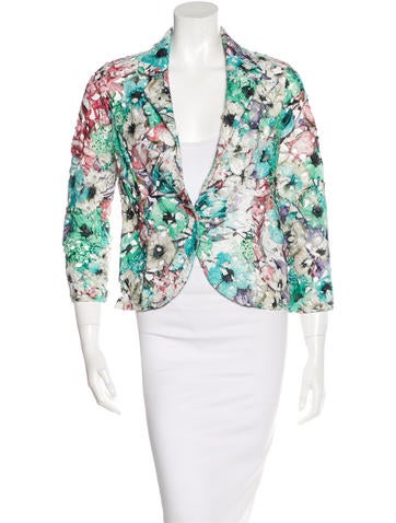 Randi Rahm Floral Lace Blazer