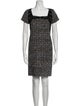 Randi Rahm Tweed Pattern Mini Dress