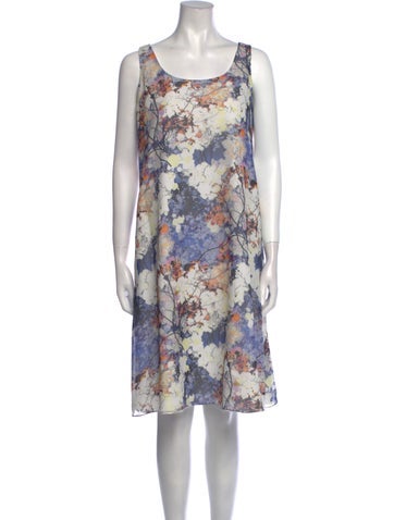Randi Rahm Dresses Floral Print Knee-Length Dress S