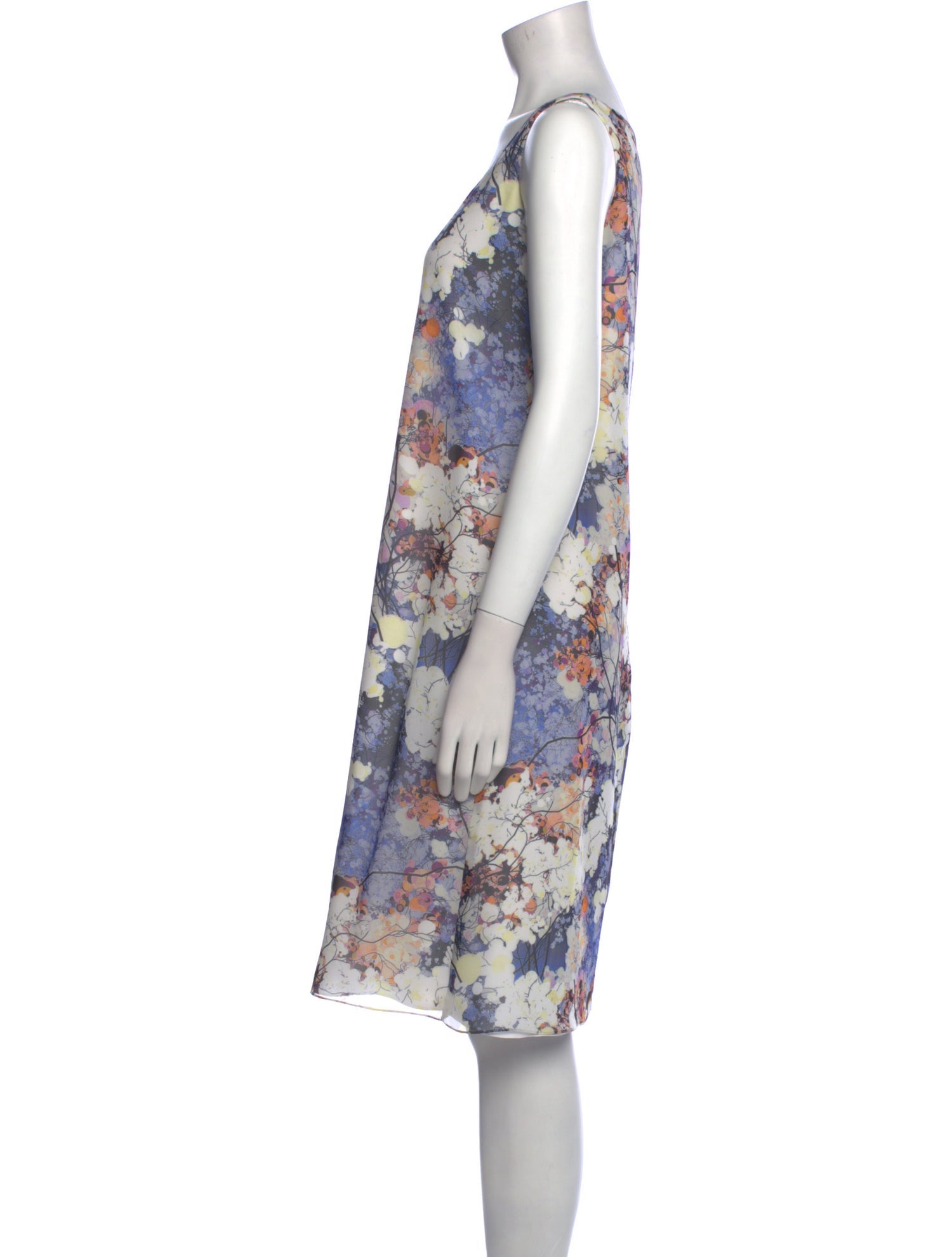 Randi Rahm Floral Print Knee-Length Dress