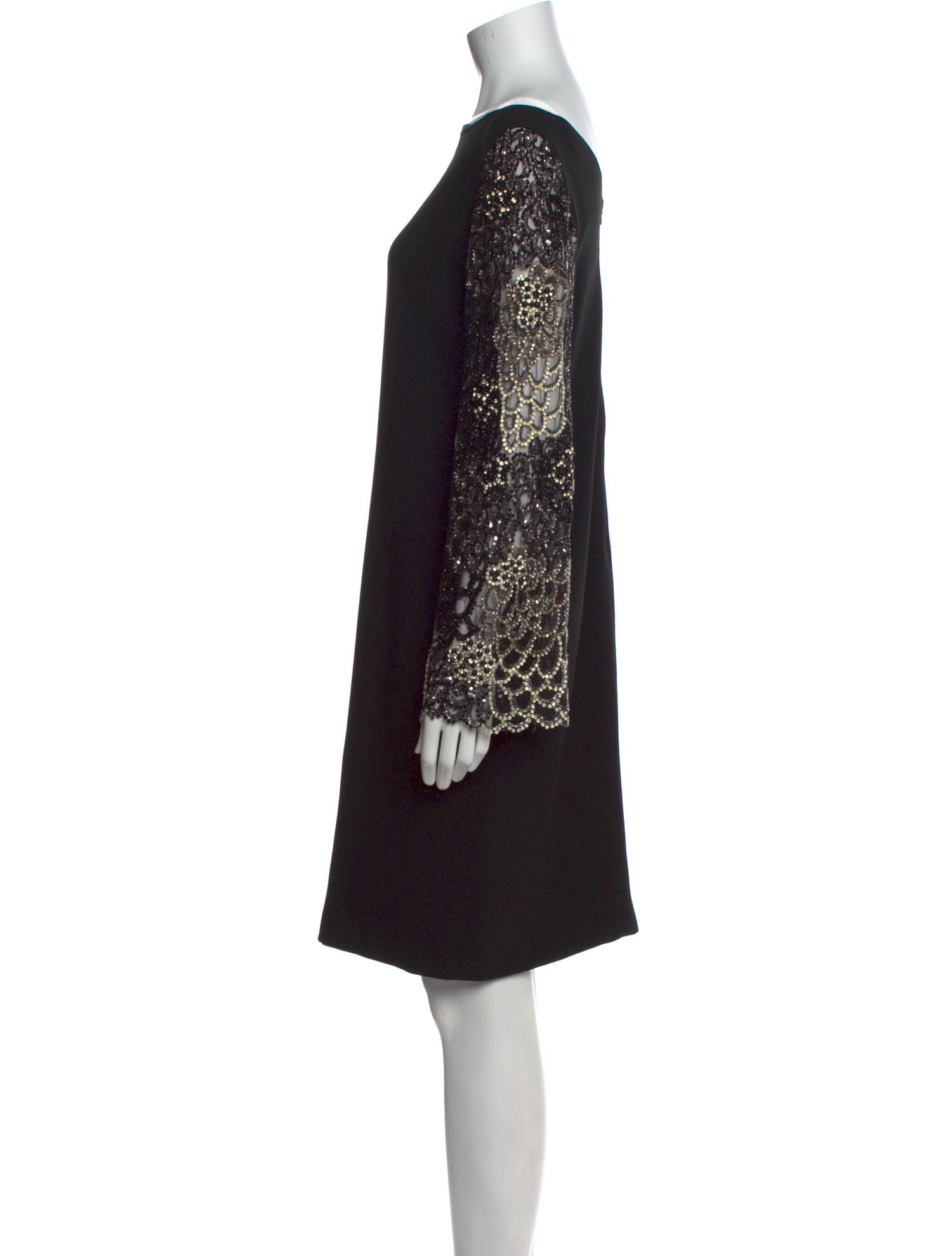 Randi Rahm Bateau Neckline Knee-Length Dress