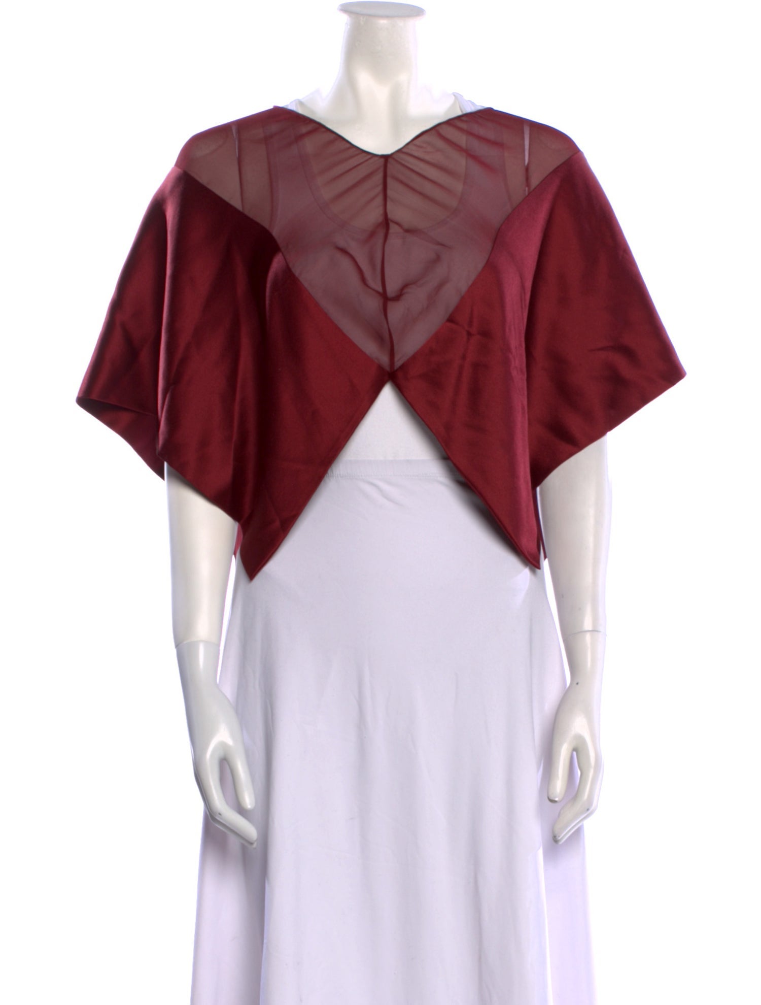 Randi Rahm V-Neck Short Sleeve Crop Top