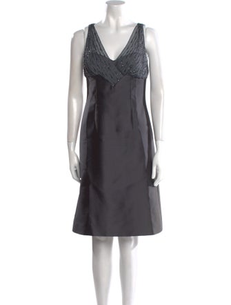 Randi Rahm Silk Knee-Length Dress