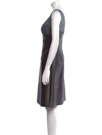 Randi Rahm Silk Knee-Length Dress