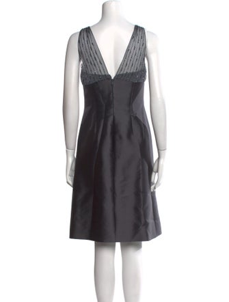 Randi Rahm Silk Knee-Length Dress