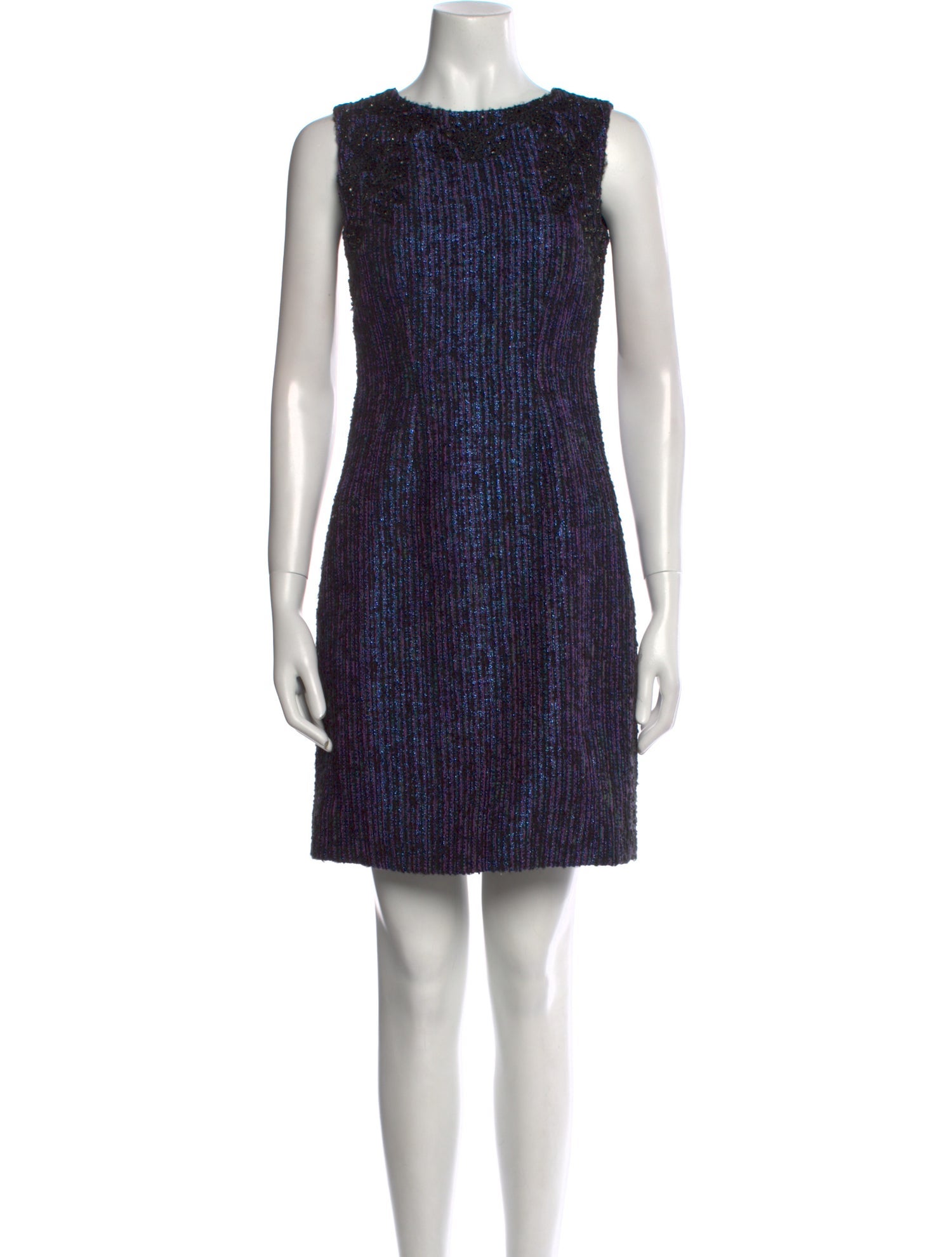 Randi Rahm Tweed Mini Dress