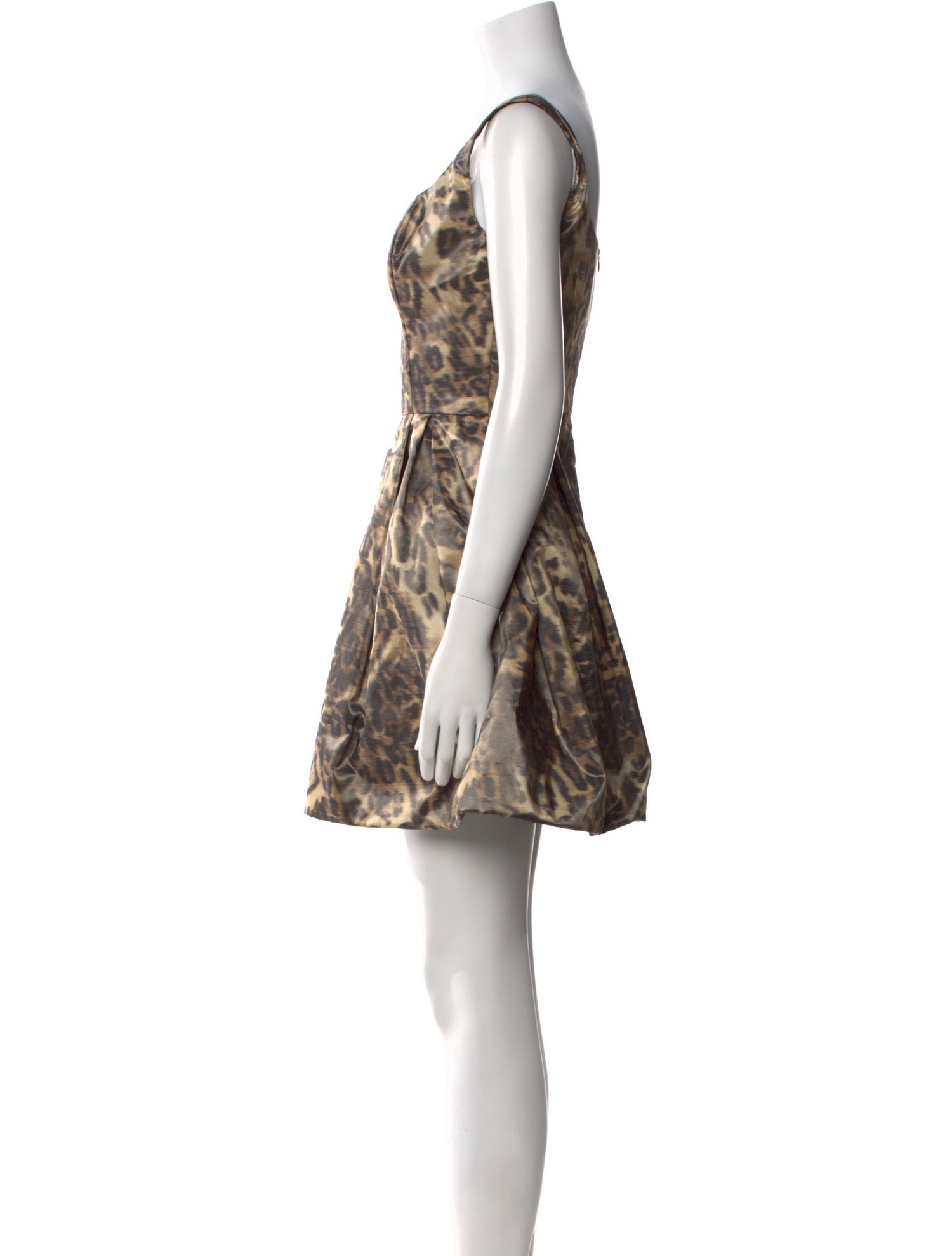 Randi Rahm Animal Print Mini Dress