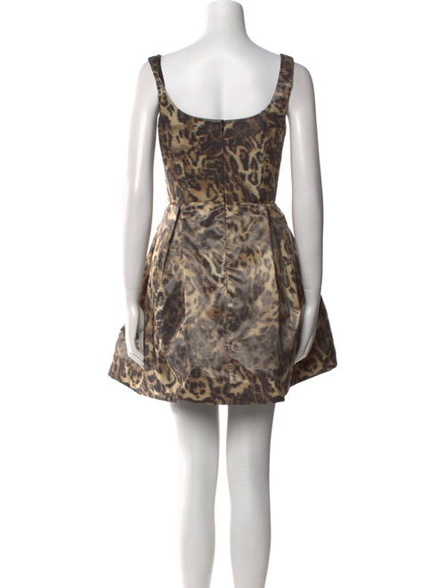 Randi Rahm Animal Print Mini Dress