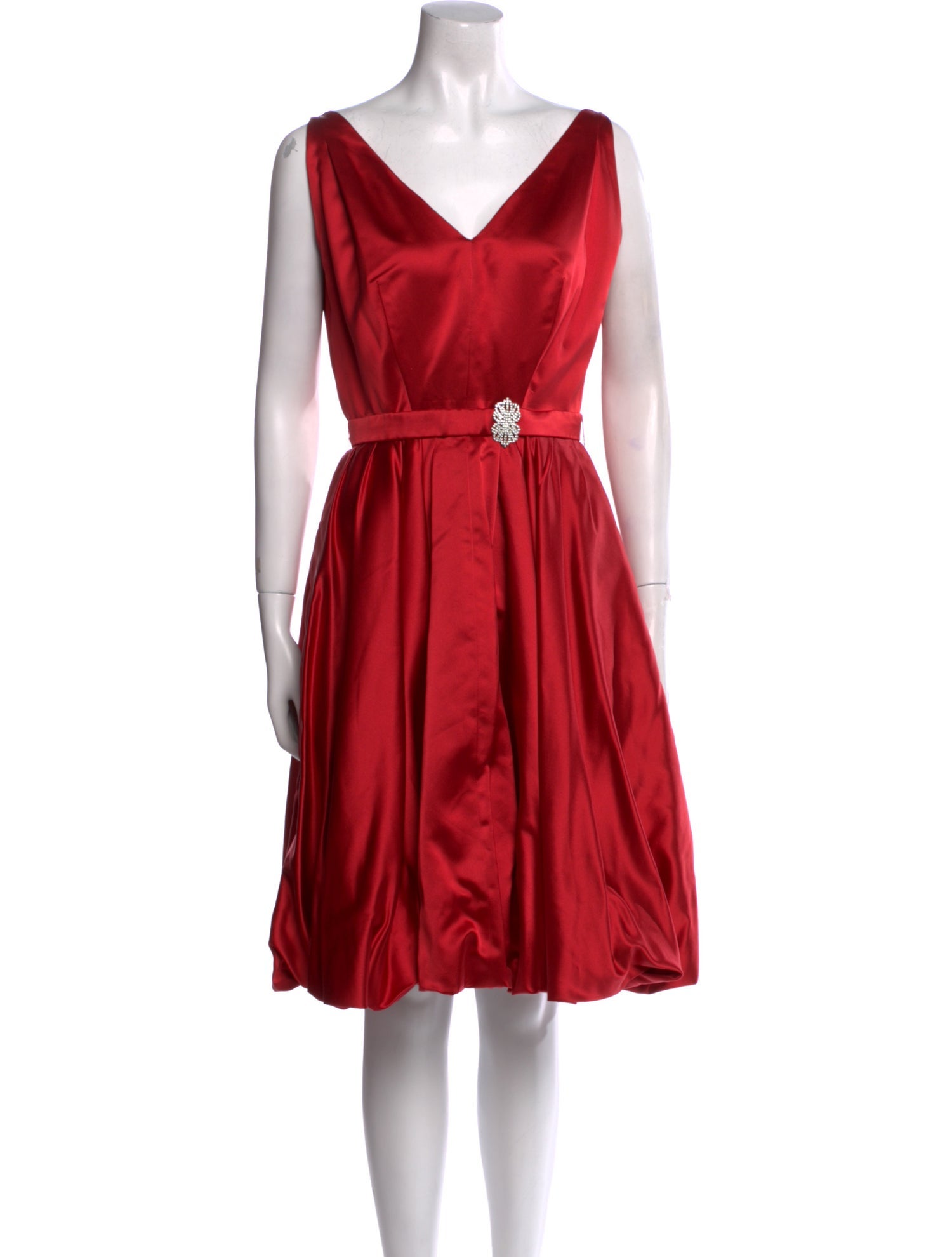 Randi Rahm V-Neck Knee-Length Dress