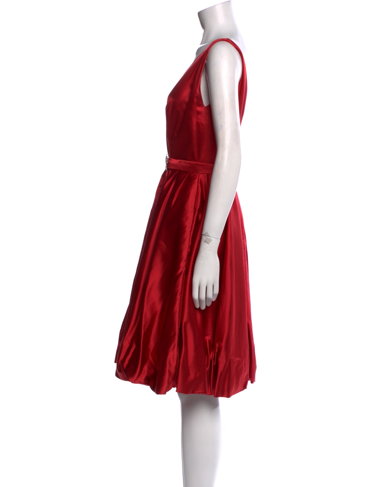 Randi Rahm V-Neck Knee-Length Dress