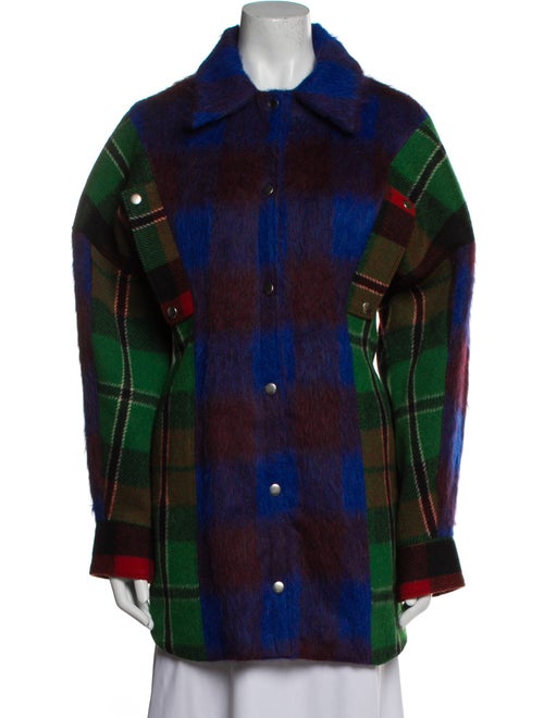 Rave Review Alpaca Plaid Print Coat