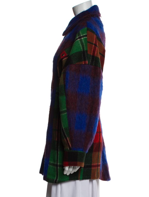 Rave Review Alpaca Plaid Print Coat