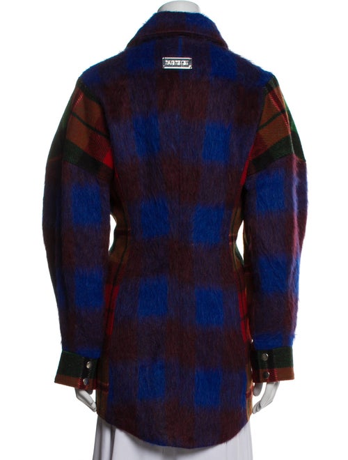 Rave Review Alpaca Plaid Print Coat