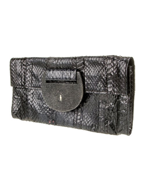 R&Y Augousti Python Clutch