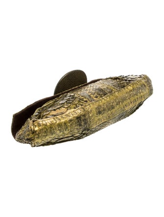 R&Y Augousti Snakeskin Minaudière