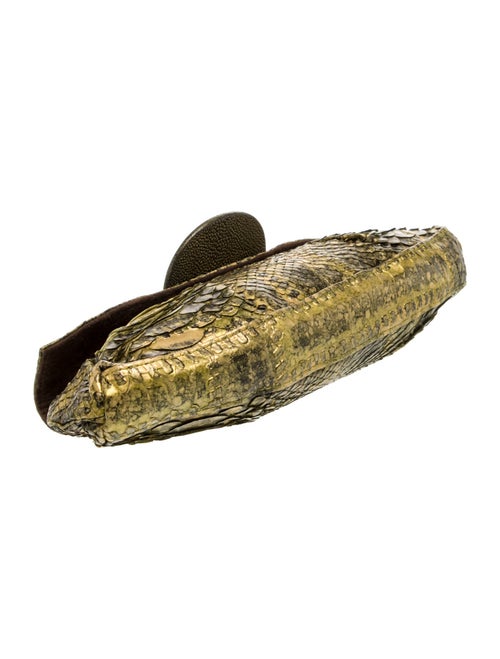 R&Y Augousti Snakeskin Minaudière