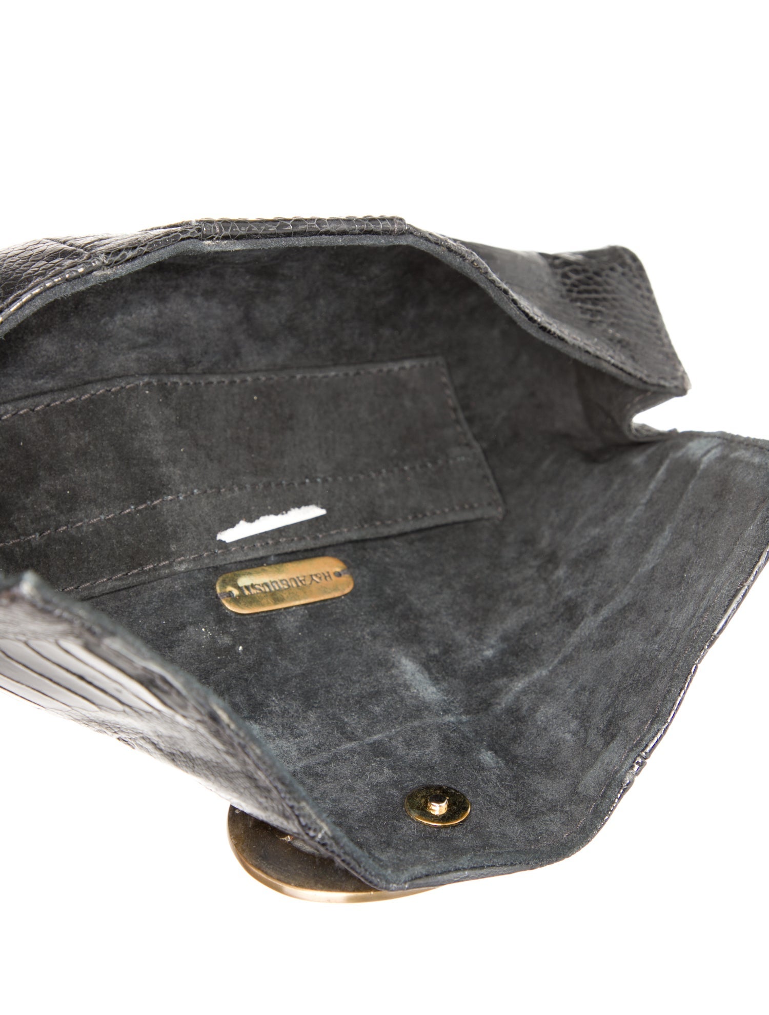 R&Y Augousti Ostrich Leg Clutch