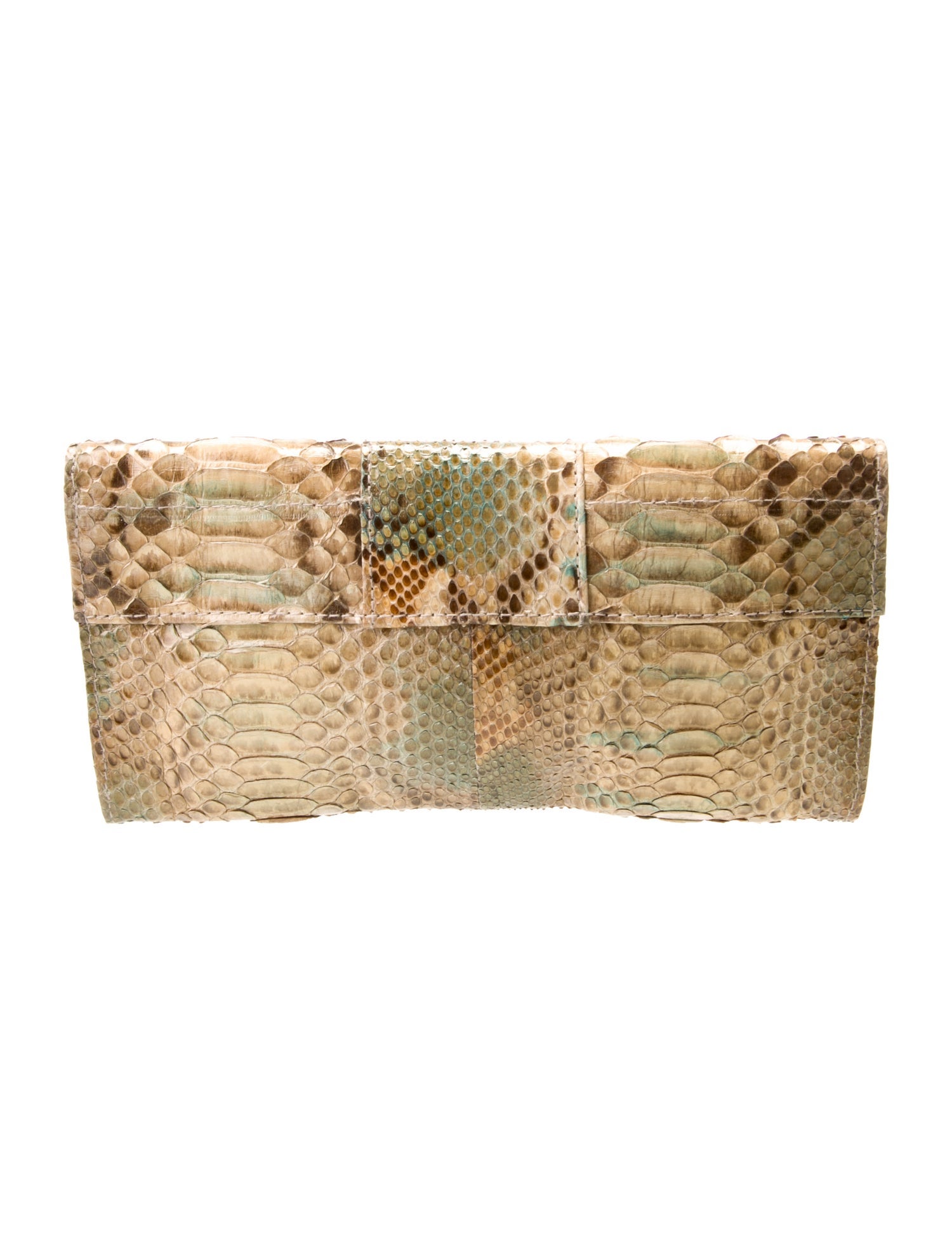 R&Y Augousti Python Clutch