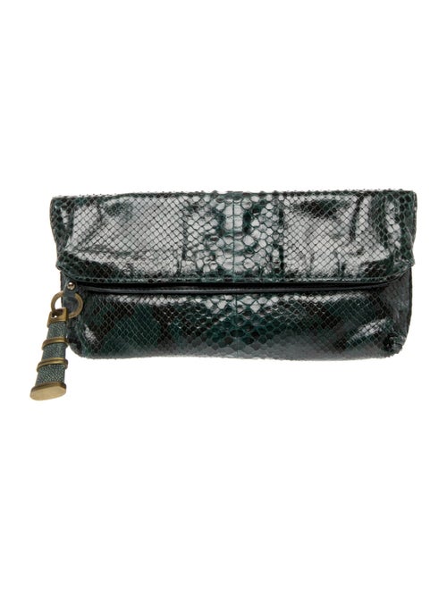 R&Y Augousti Snakeskin Clutch