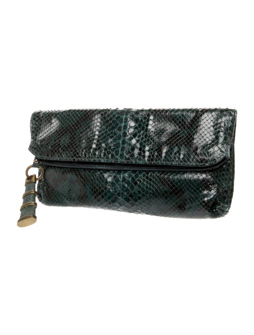 R&Y Augousti Snakeskin Clutch