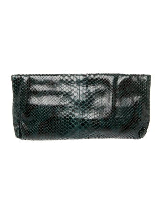 R&Y Augousti Snakeskin Clutch
