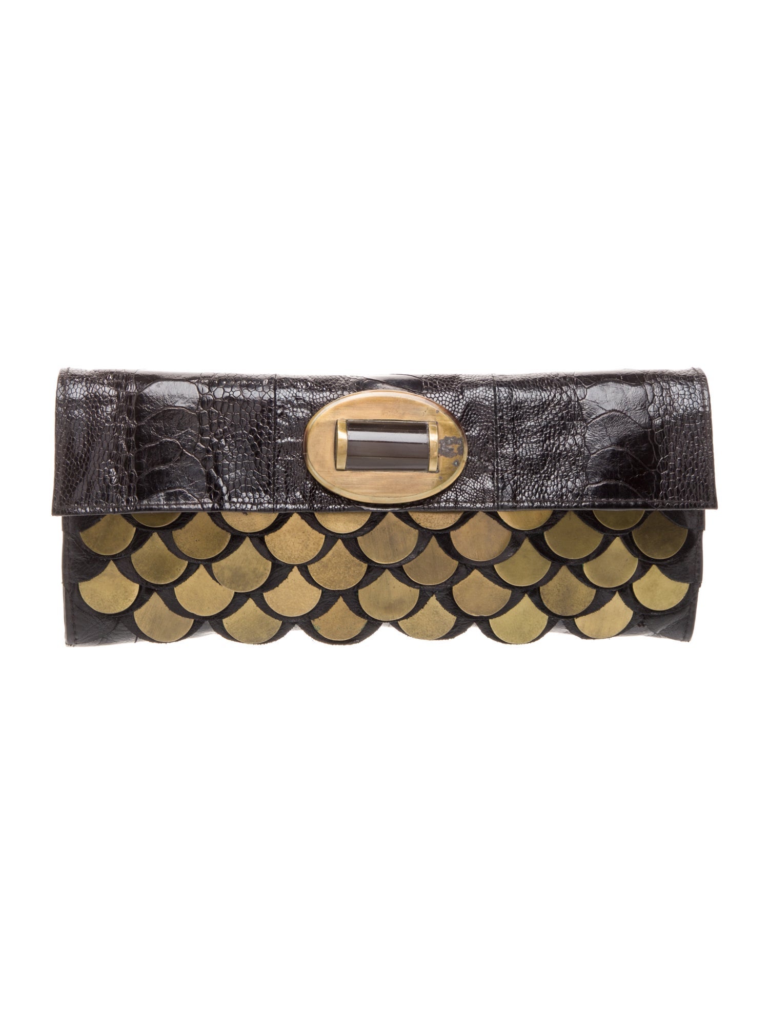 R&Y Augousti Leather Clutch