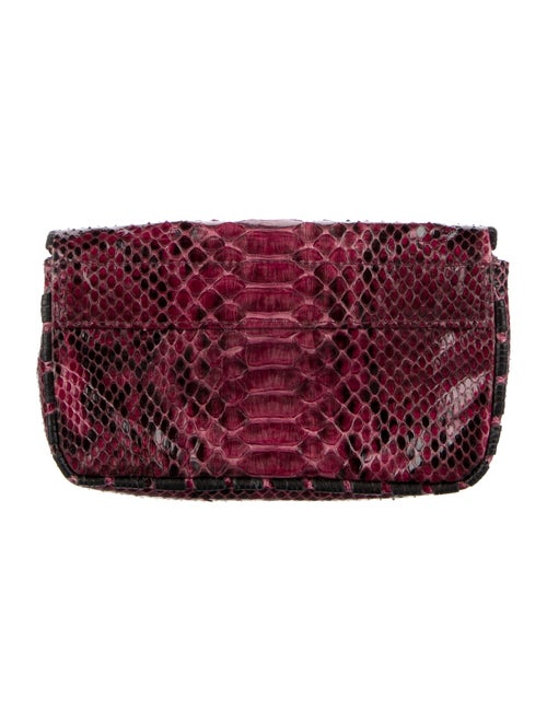 R&Y Augousti Snakeskin Clutch