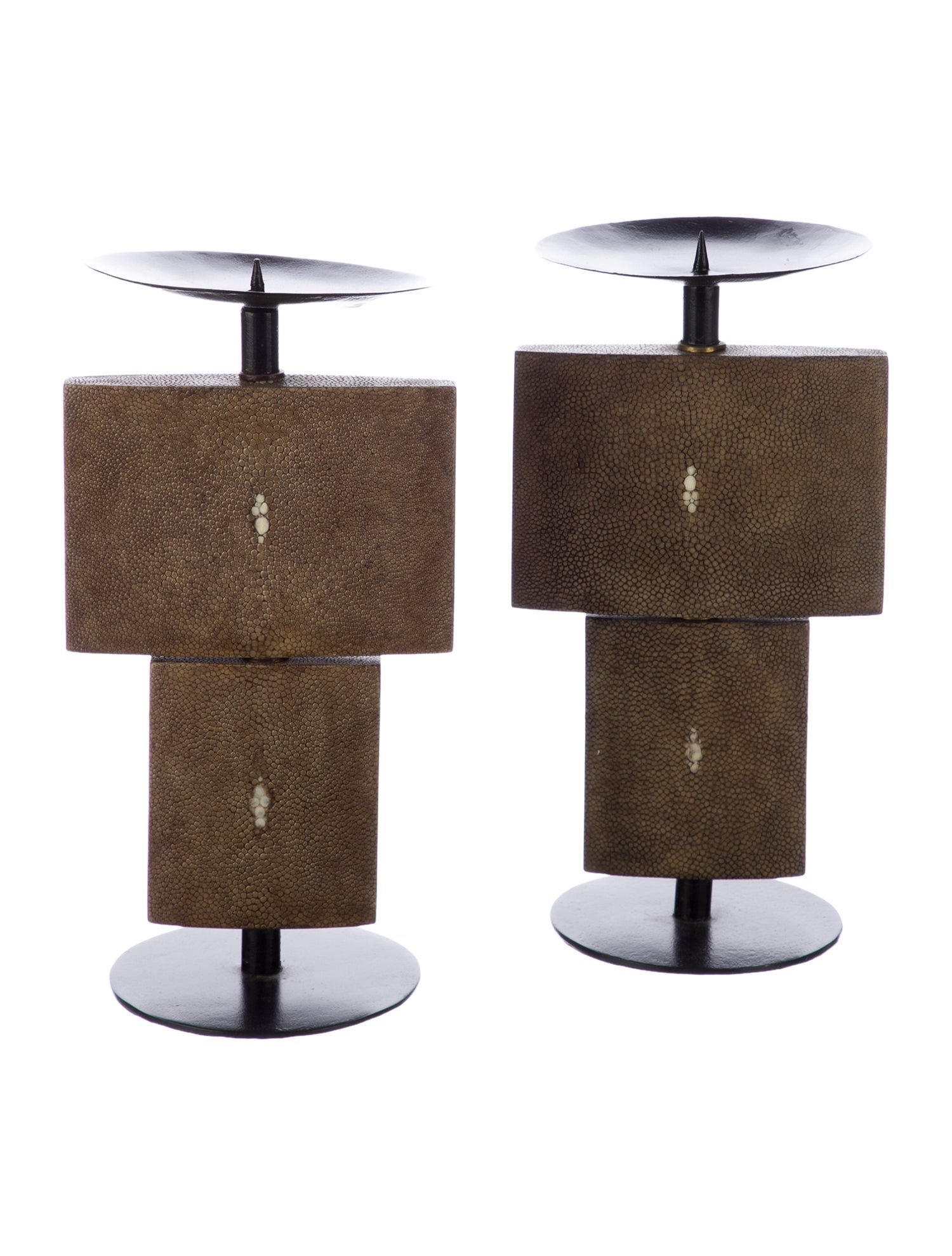 R&Y Augousti Set of Two Iron Candlestick Holders