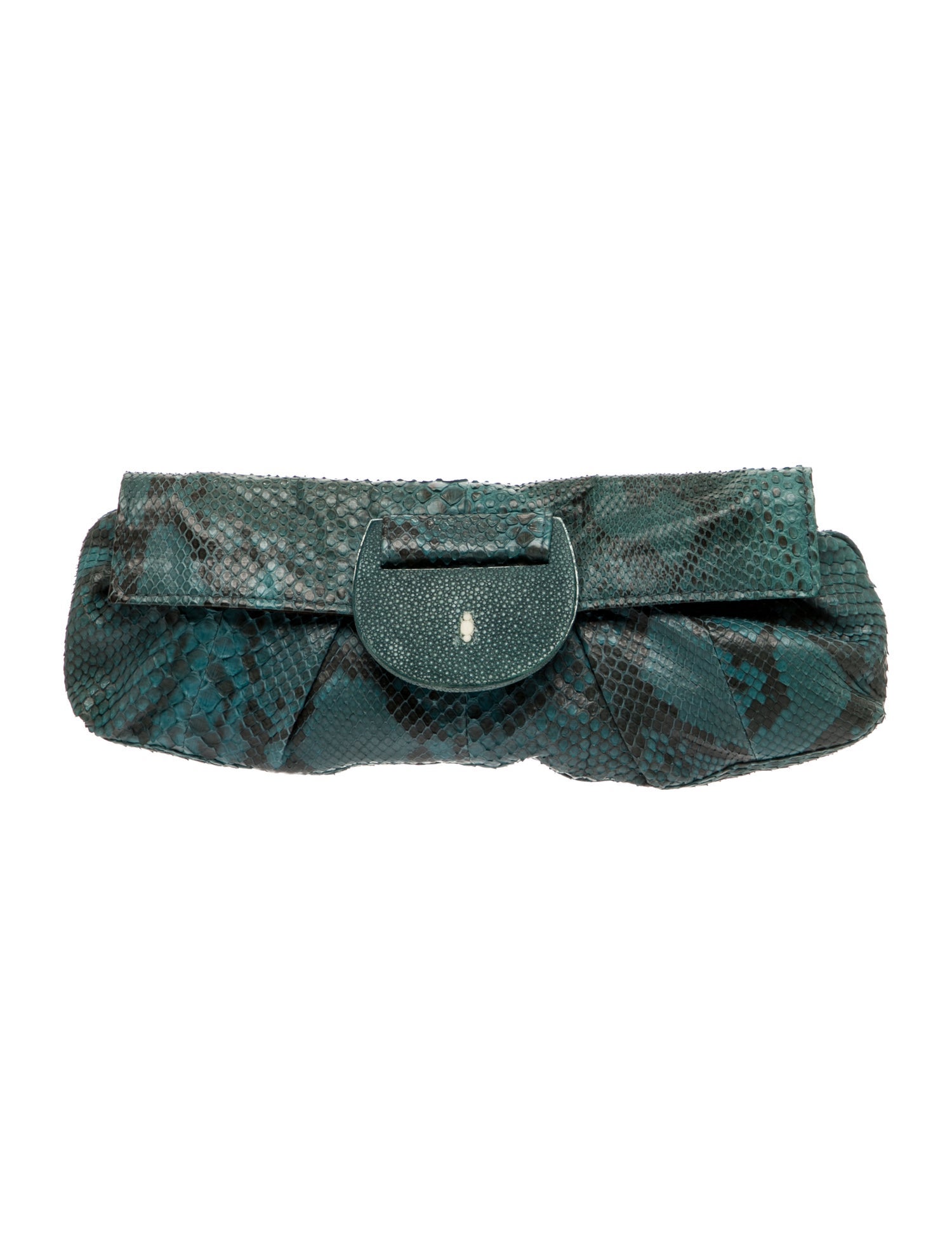 R&Y Augousti Snakeskin Pouch