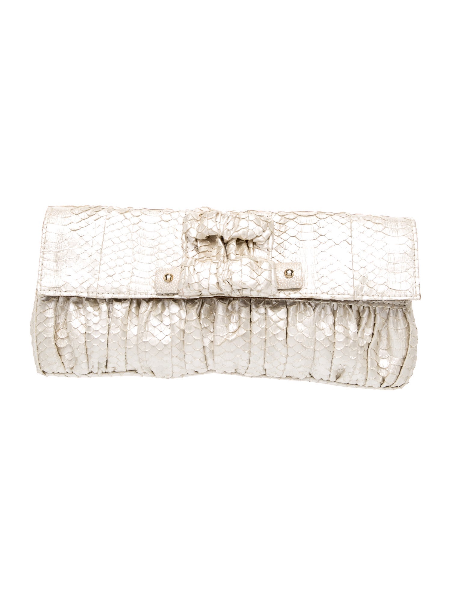 R&Y Augousti Python Clutch