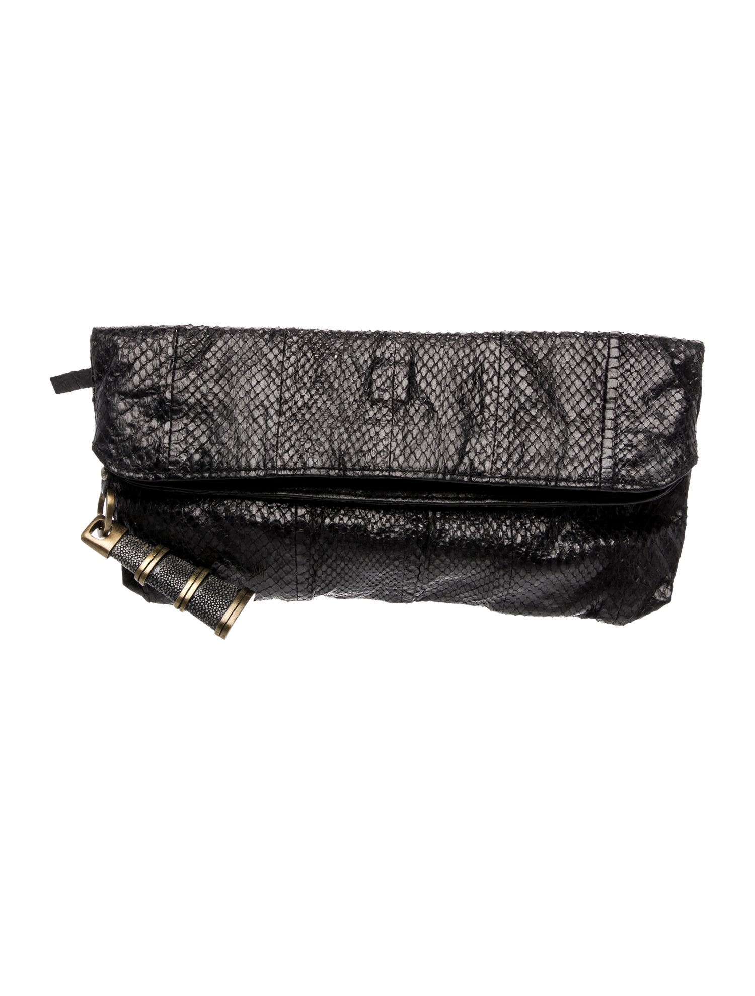 R&Y Augousti Snakeskin Belt Bag