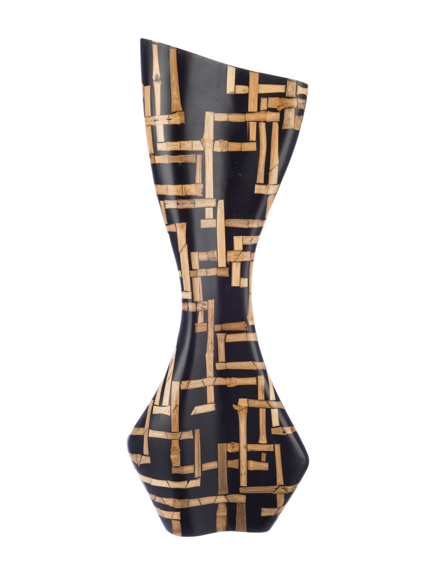 R&Y Augousti Bamboo Inlay Vase