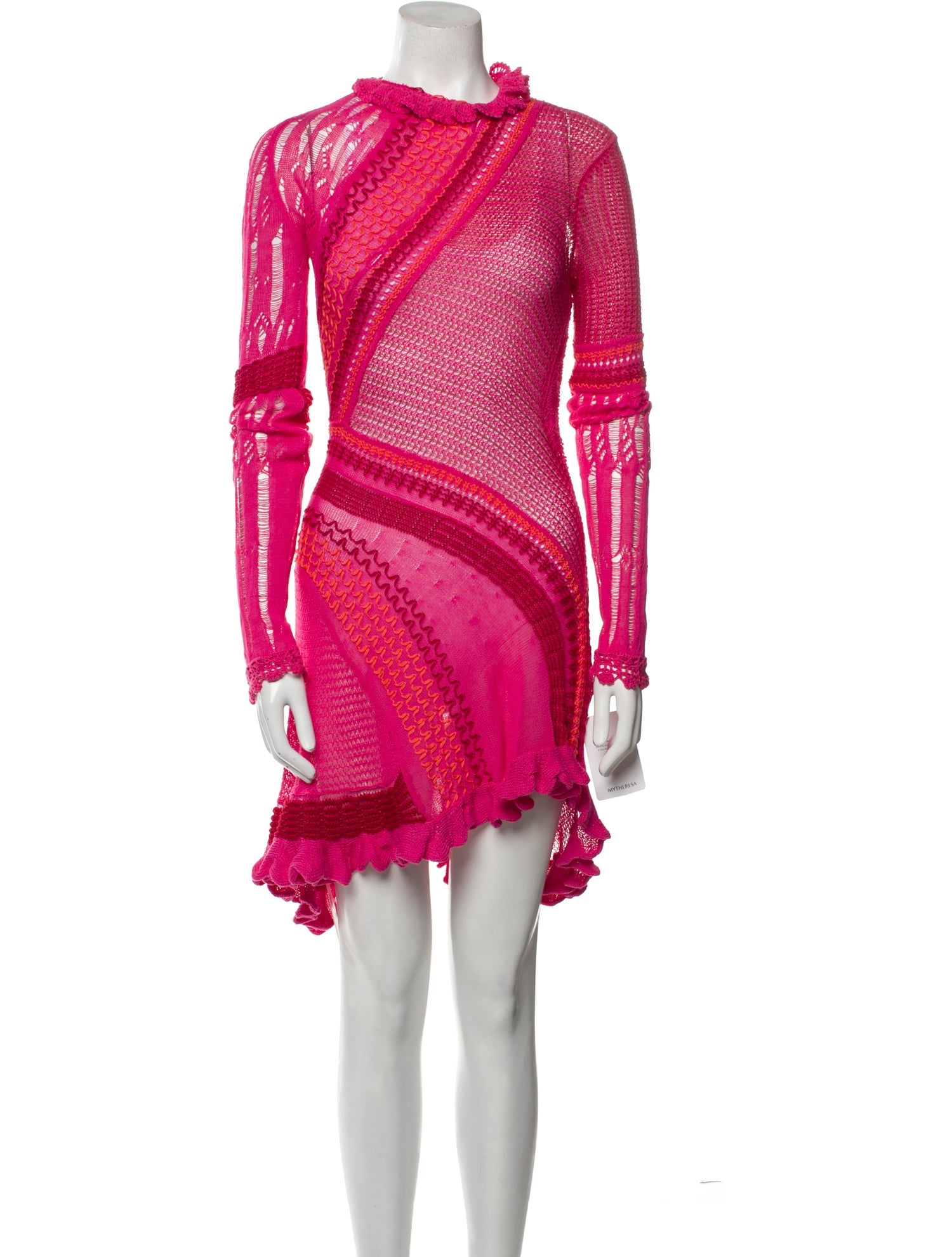 Roberta Einer Mock Neck Mini Dress