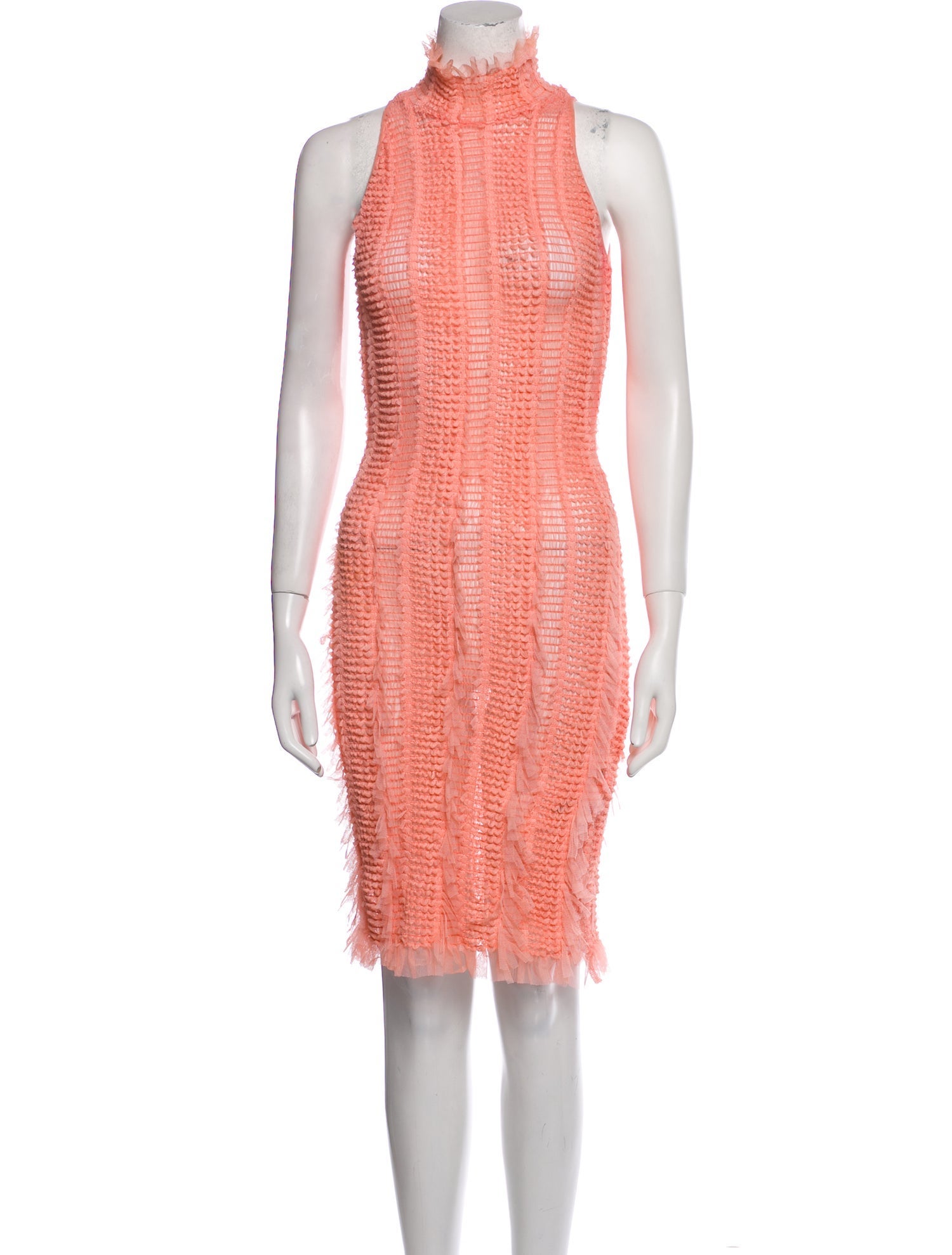 Roberta Einer Turtleneck Knee-Length Dress