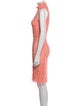 Roberta Einer Turtleneck Knee-Length Dress