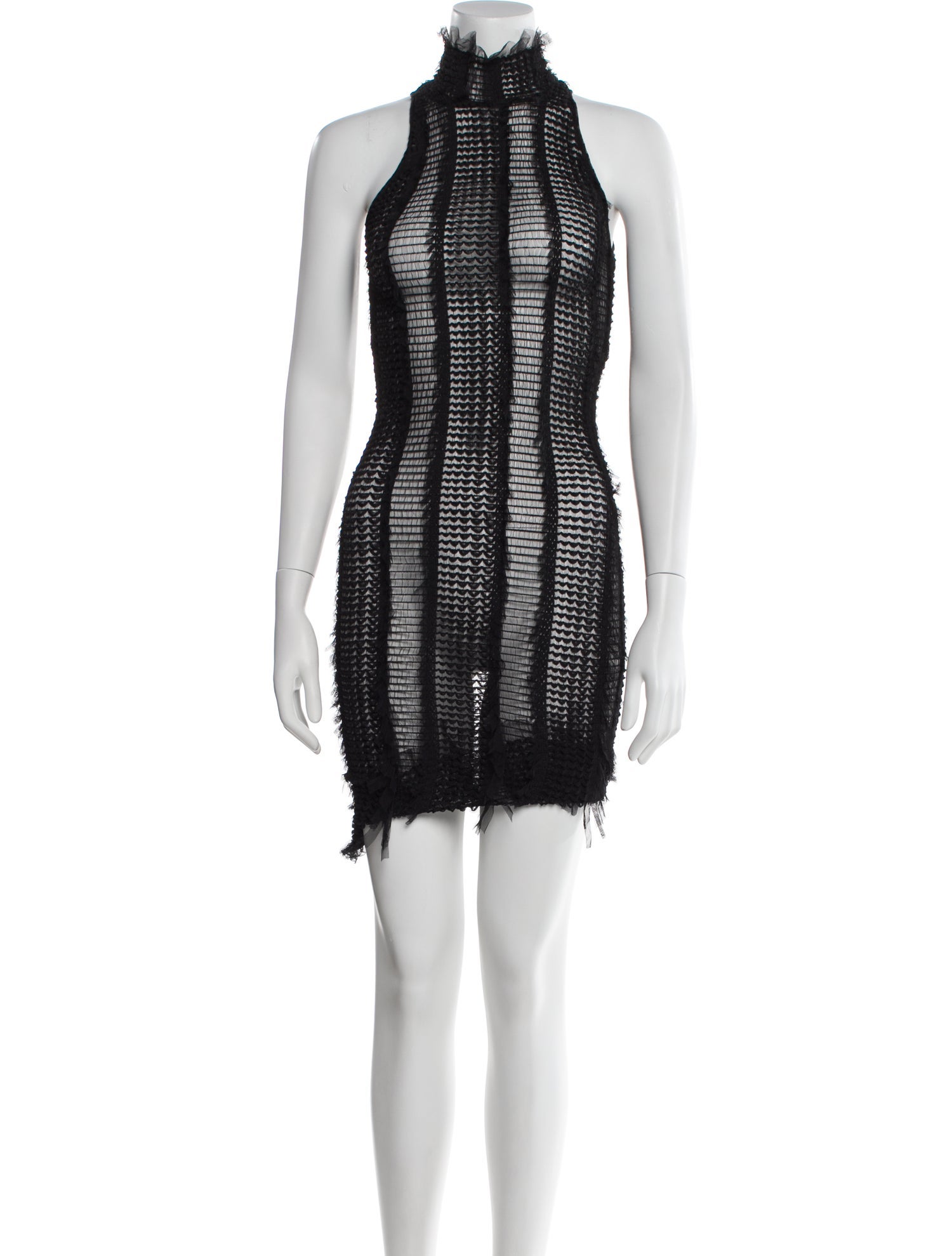 Roberta Einer Mock Neck Mini Dress