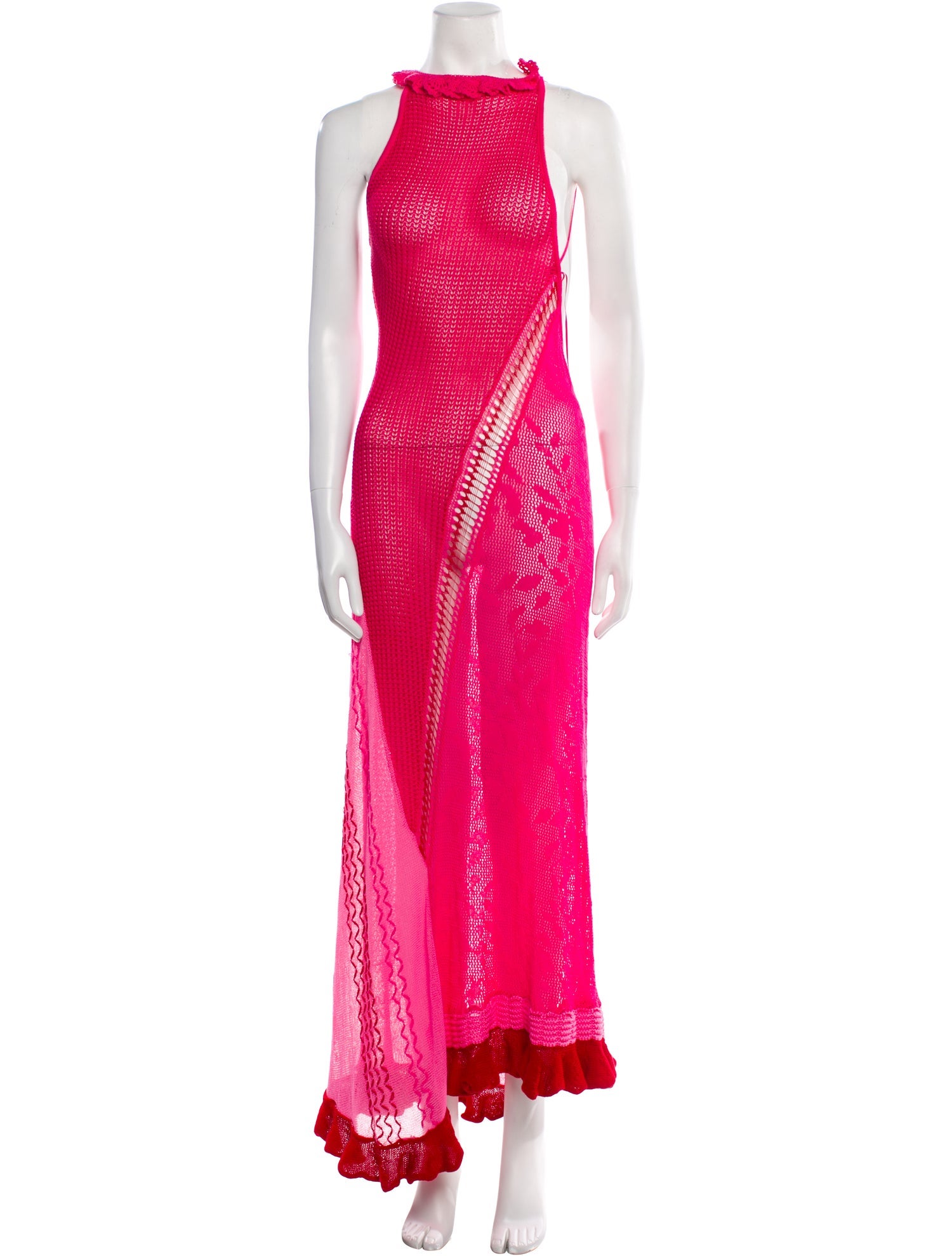 Roberta Einer Square Neckline Long Dress