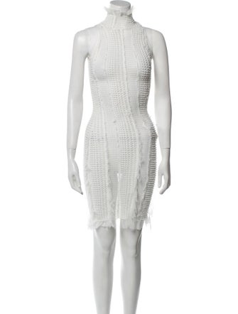 Roberta Einer Mock Neck Mini Dress