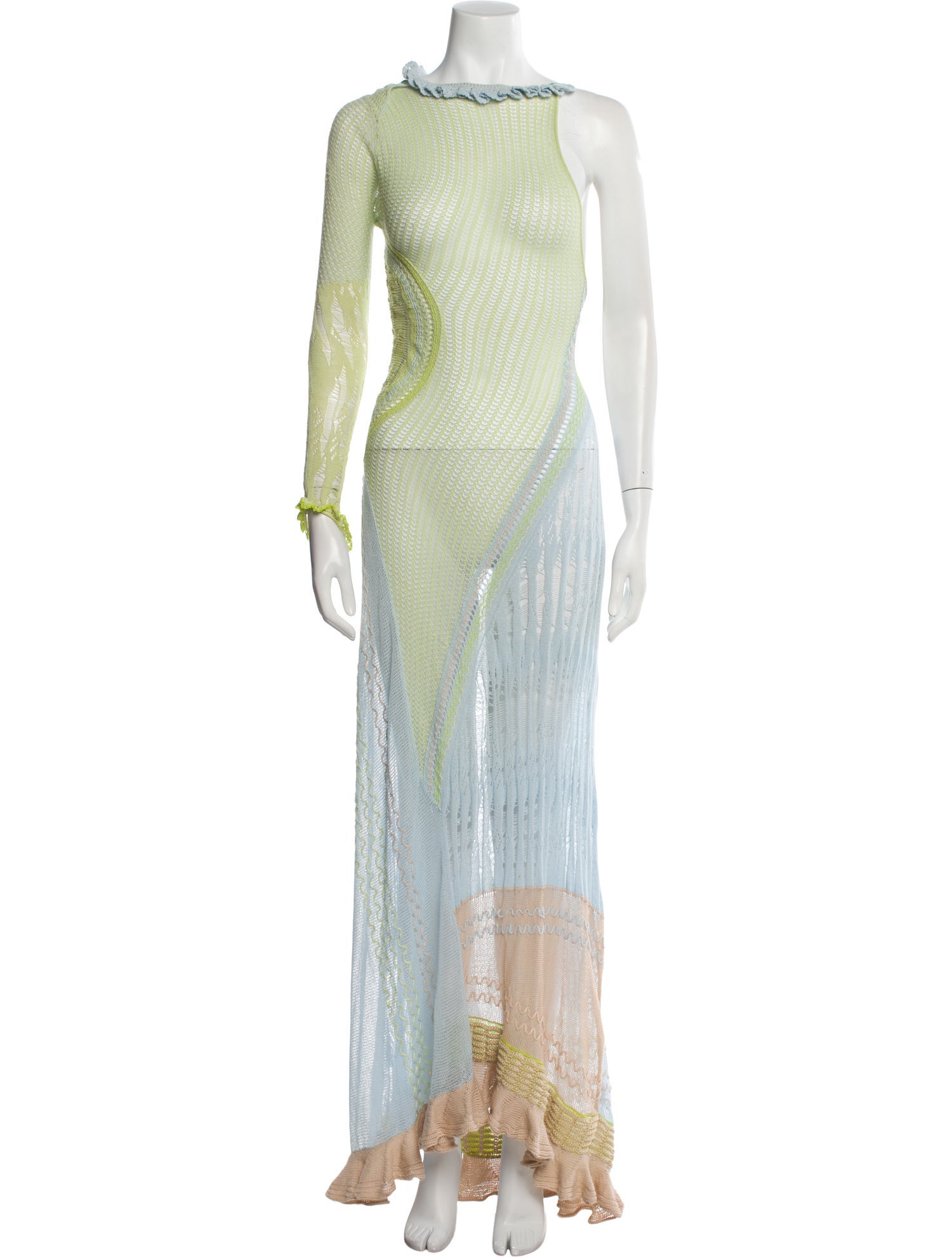 Roberta Einer Crochet Long Dress