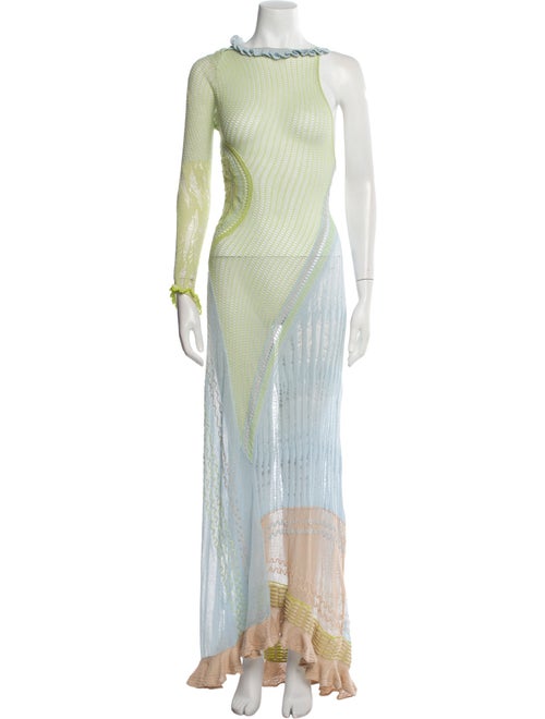 Roberta Einer Crochet Long Dress