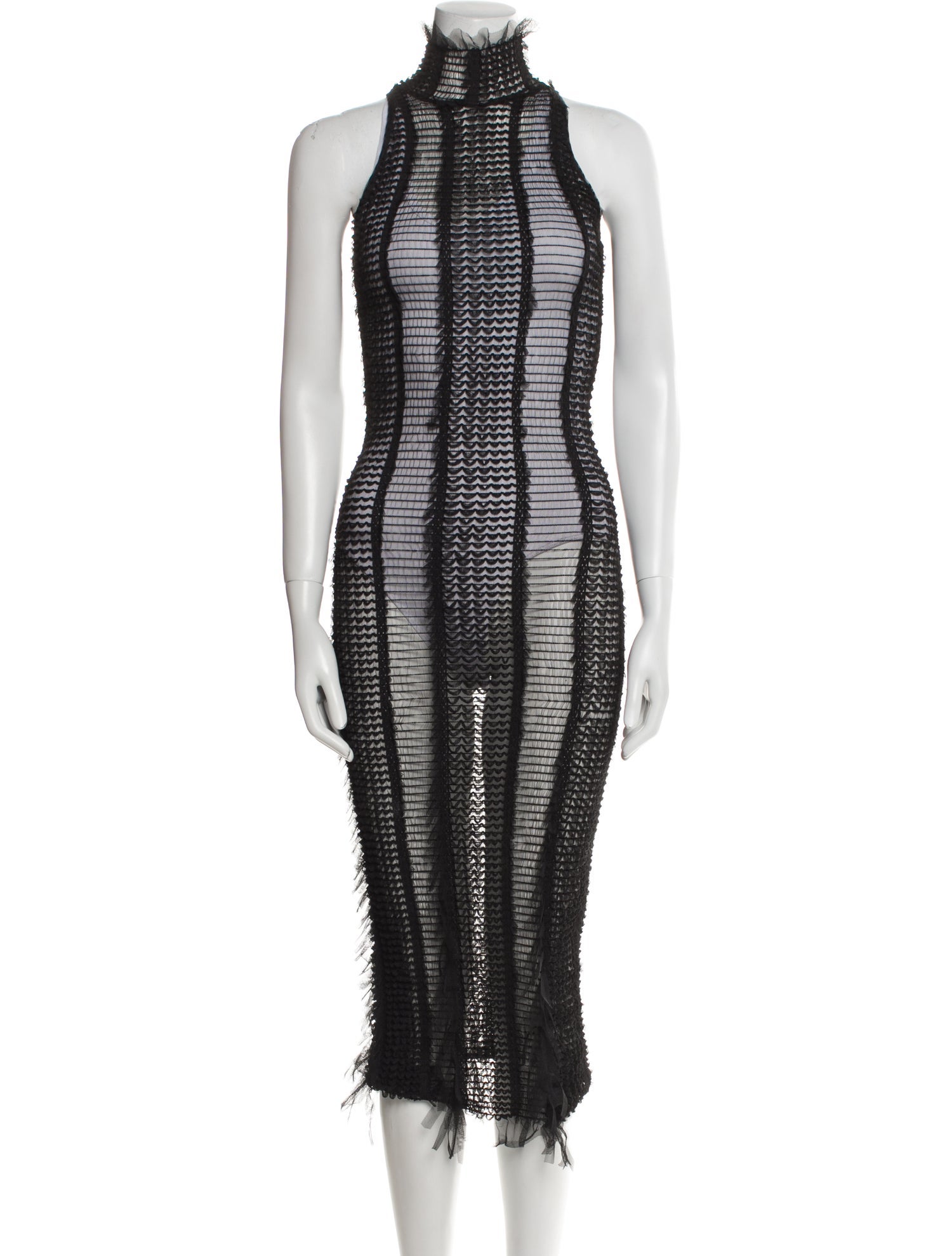 Roberta Einer Turtleneck Midi Length Dress