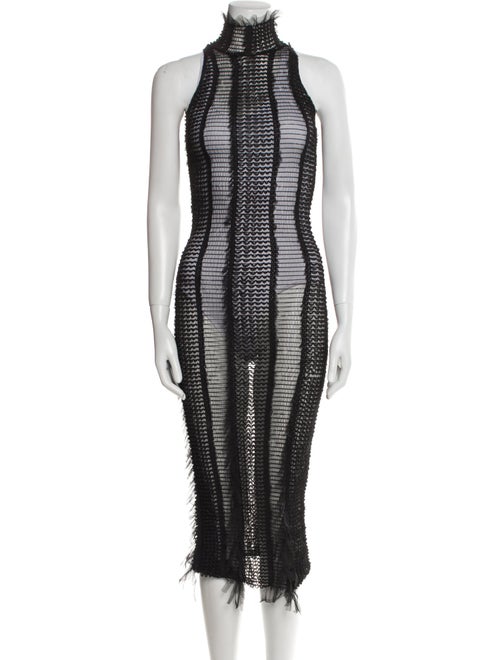 Roberta Einer Turtleneck Midi Length Dress