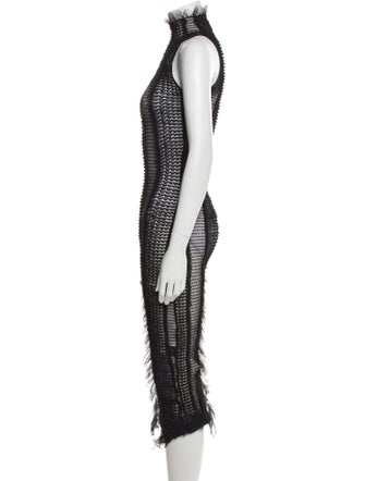 Roberta Einer Turtleneck Midi Length Dress