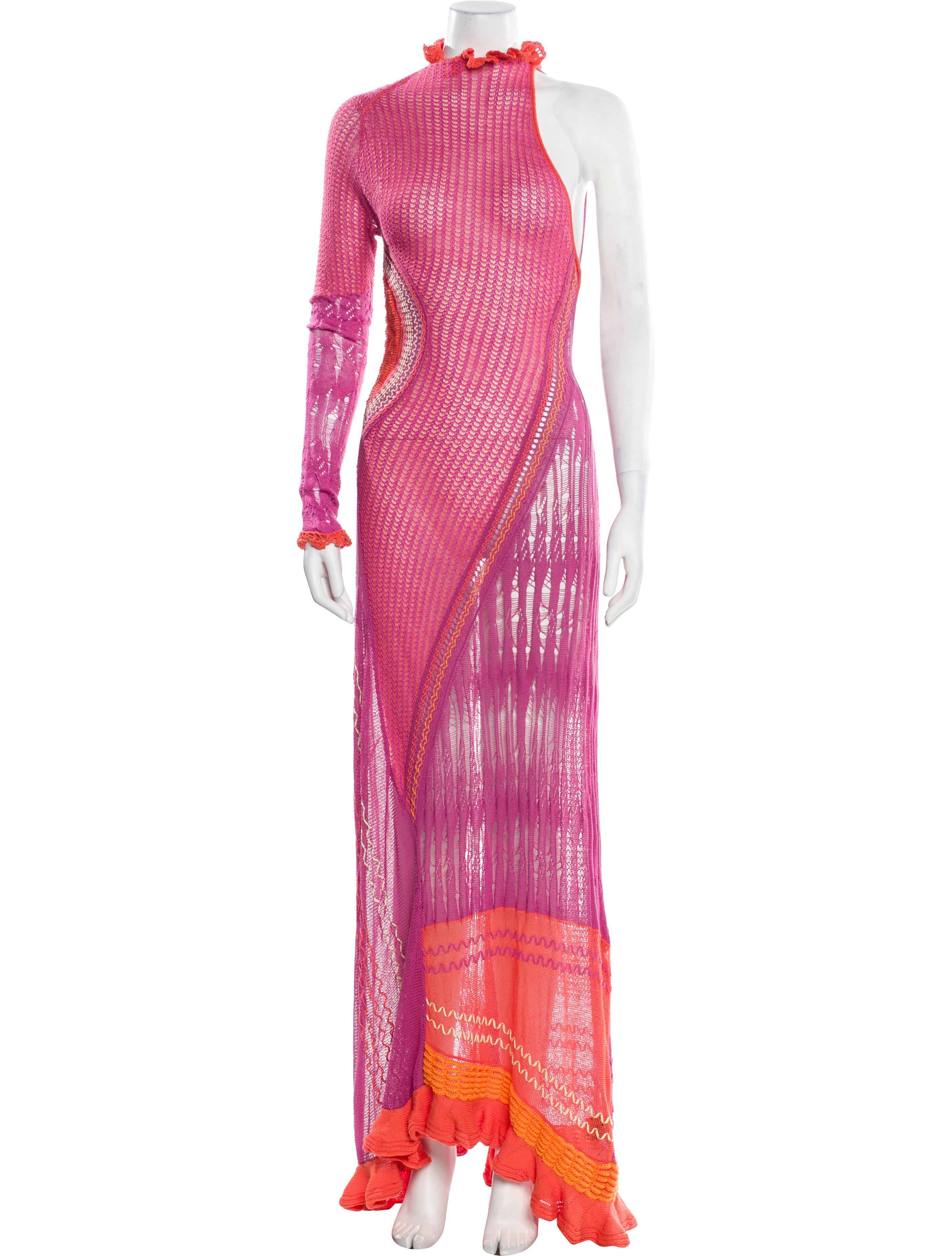 Roberta Einer Mock Neck Long Dress