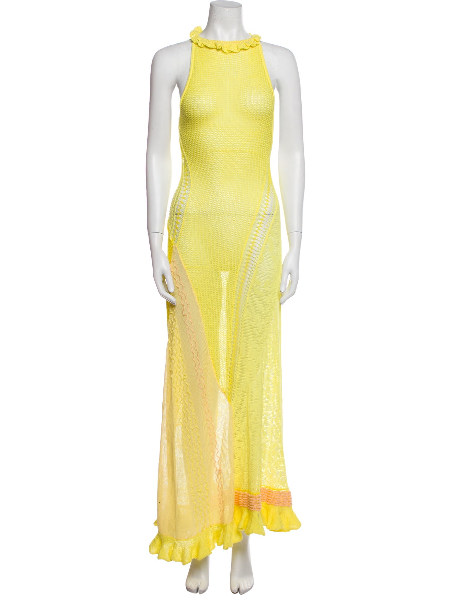 Roberta Einer Mock Neck Midi Length Dress