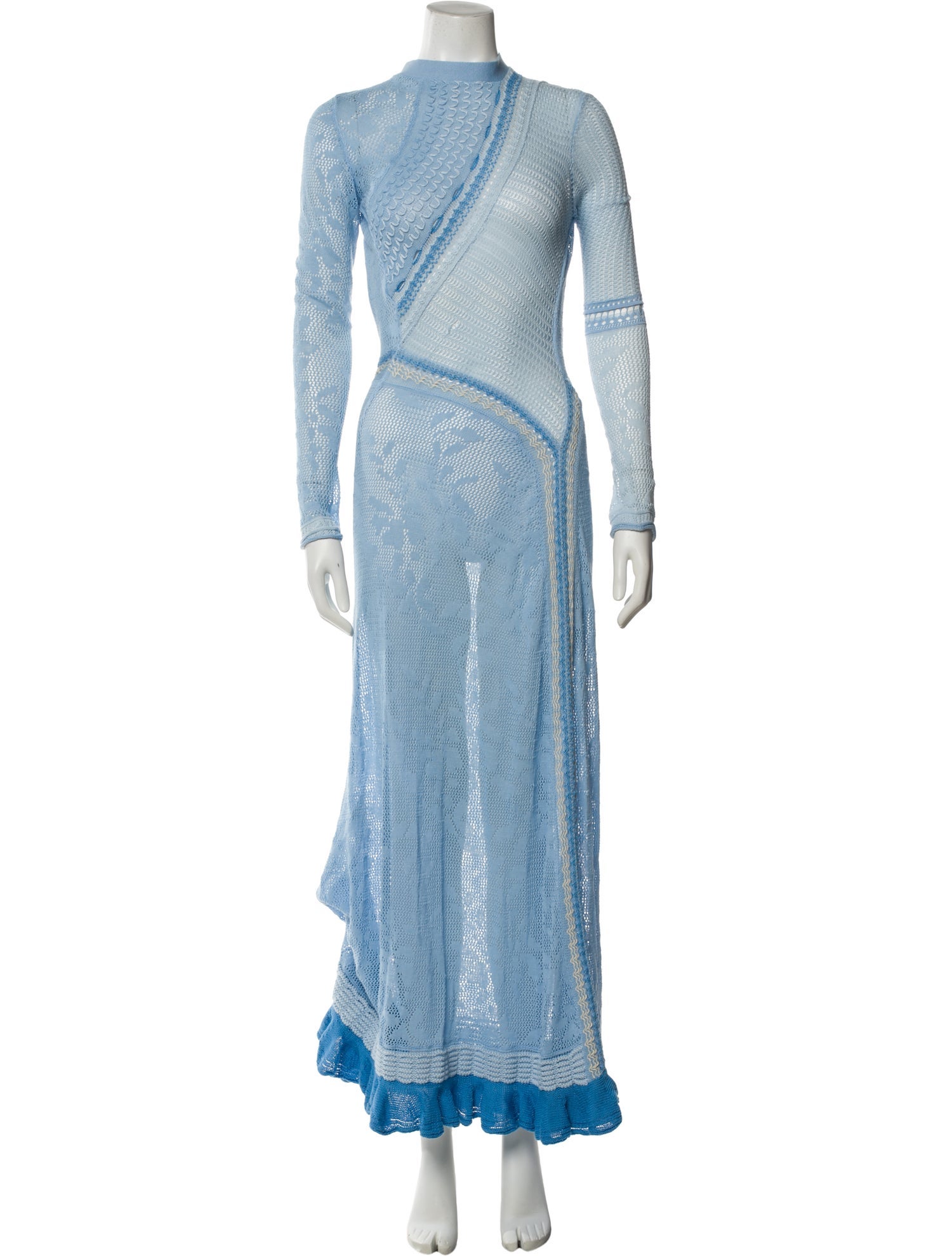 Roberta Einer Bateau Neckline Long Dress