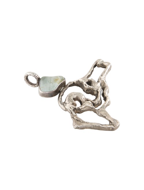 Rebecca Collins Topaz Textured Pendant